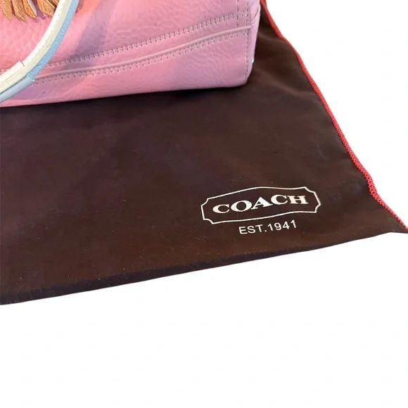 LEATHER Vintage Coach Hampton Carryall - Picture 4 of 11